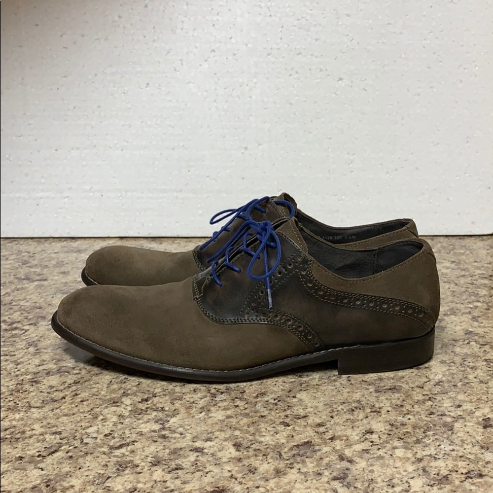 John Varvatos Suede Leather Derby